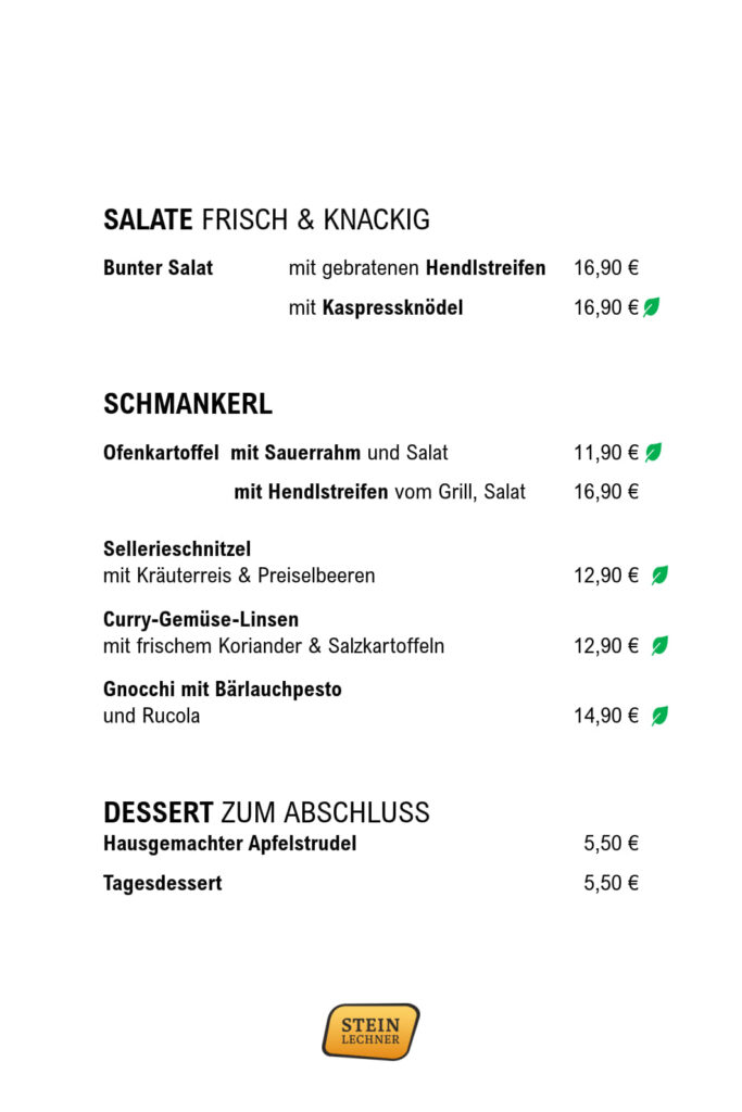 Mittagskarte 2