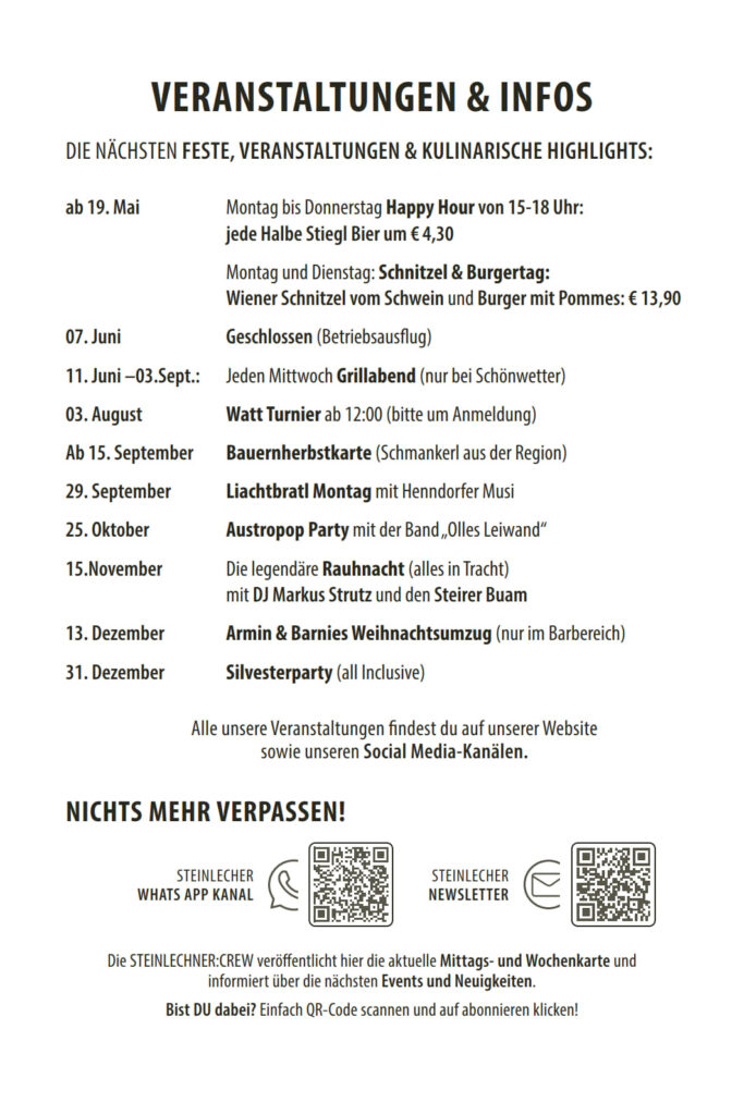 Veranstaltungen