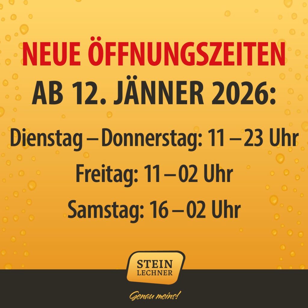 Neue Oeffnungszeiten
