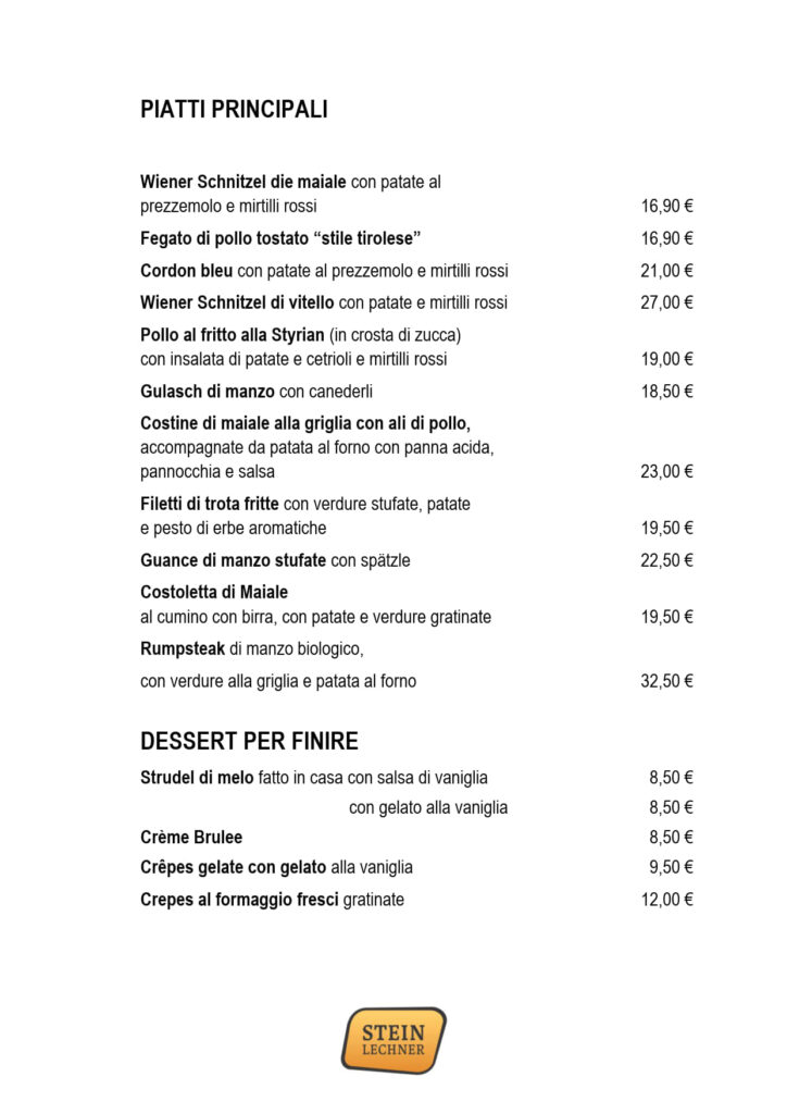 Piatti Principali