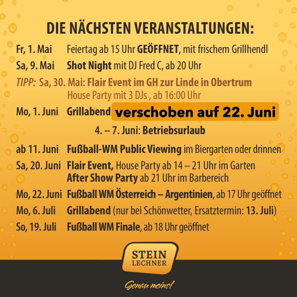 Veranstaltungen